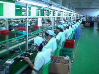中国の縫製工場のイメージ